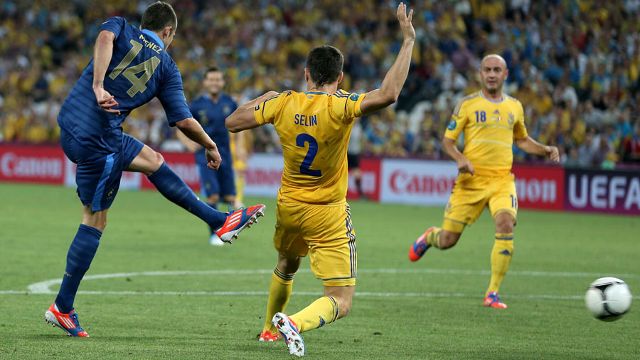 France went ahead through Jeremy Menez