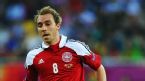 Christian Eriksen of Denmark in action against Portugal at Arena Lviv, 13 June 2012