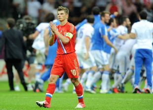 Arshavin cut a frustrated figure