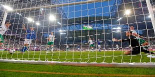 Antonio Cassano's goal from a set-piece hurt Ireland