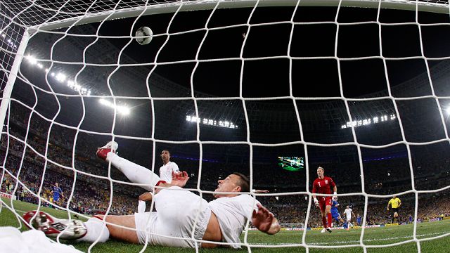John Terry clears off the line