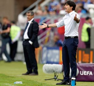 Low gives out orders as his Germany team cruise past Greece