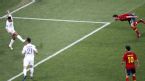 Xabi Alonso heads home his first goal against France, Spain v France, Euro 2012, Donetsk, June 23, 2012