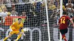 Xabi Alonso scores a penalty against France, Spain v France, Euro 2012, Donetsk, June 23, 2012