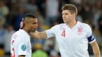Steven Gerrard consoles Ashley Cole after England's defeat to Italy, England v Italy, Euro 2012, Olympic Stadium, June 24, 2012