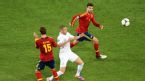 Sergio Ramos and Gerard Pique close in on Karim Benzema, Spain v France, Euro 2012, Donetsk, Ukraine, Saturday, June 23, 2012