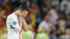 Cristiano Ronaldo reacts to Portugal's defeat, Portugal v Spain, Donbass Arena, Donetsk, Ukraine, June 27, 2012