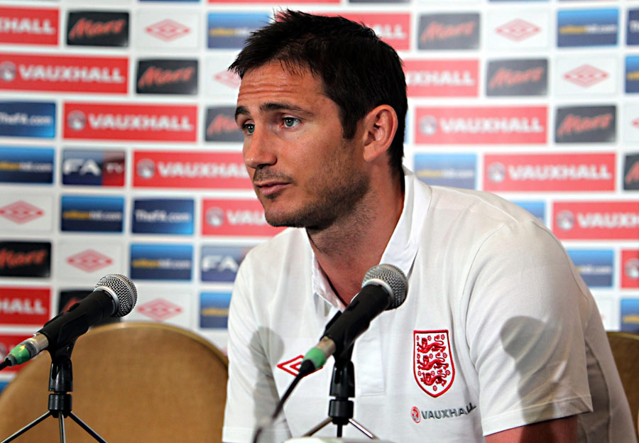 Frank Lampard addresses the media